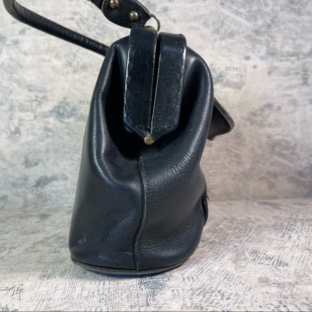Vintage Ronay for Joseph Magnin Store Handbag Leather Purse Retro Structured Bag